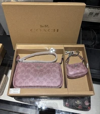 Coach Boxed Nolita 19 And Nolita Bag Charm Set CCK96 Pink/Rose