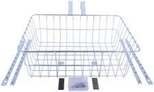 Wald Multi-Fit Steel Front Basket 18x13x6 Inches with Adjustable Clamp for Bikes