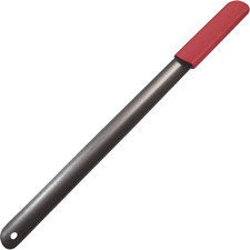 Red Grip Handle Powder Coated Steel Shoehorn, 18 Inch