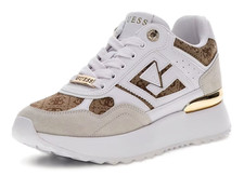 Guess Fltkor Fal12 Korenzo Sneakers Chaussures Sportives Femme Laces Beige