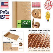 Honeycomb Packing Paper Eco-Friendly 12 Inch x 200 Feet Cushioning Moving