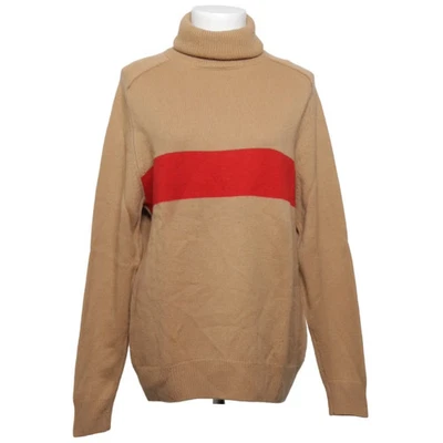 Essentiel Antwerp, pull à col roulé, taille : M, beige/rouge, cachemire/laine... - Photo 1/4