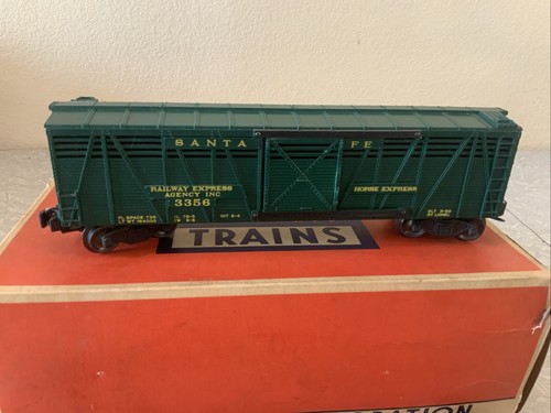 Vintage Postwar Lionel 3356 Operating Horse Car Set W/ Box & Accessories - Picture 2 of 10