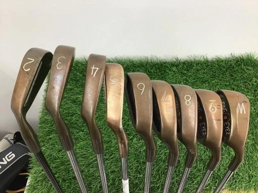 Ping EYE 2 Beryllium Copper Iron Set 3-9,PW,SW RH K Steel UNI Shaft - Image 2 of 4
