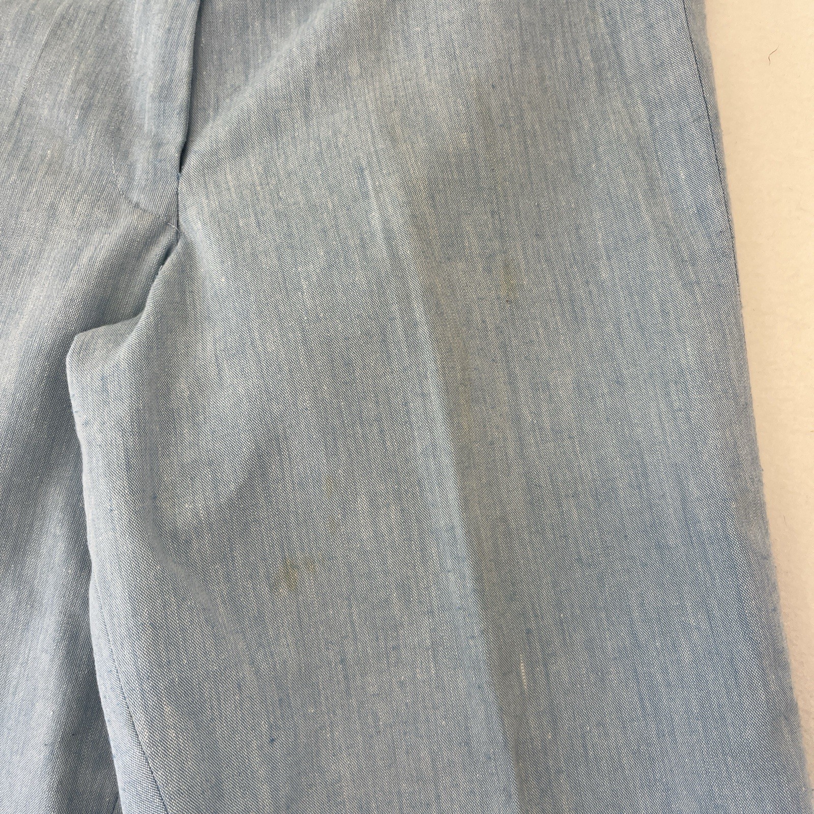 Vintage Chambray Patchwork Button Up Shirt Pant 7… - image 7