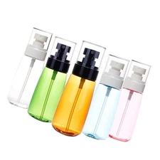 6 Pcs Small Plastic Bottles for Liquids Refillable Spray Dispensers Mini Lotion