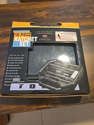 130 Piece Ratchet Set Bits and Sockets plus Storage Case - FIXIT Tools