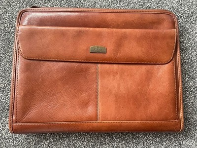 S.BABILA Milano Leder Organizer Ordner echte italienische Narbung 37 cm x 27 cm