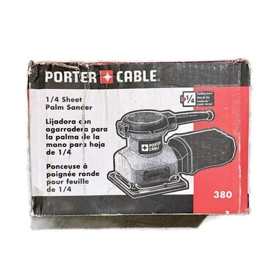 PORTER CABLE 380 Corded 2-Amp 1/4-Sheet Orbital Palm Grip Finish Sander