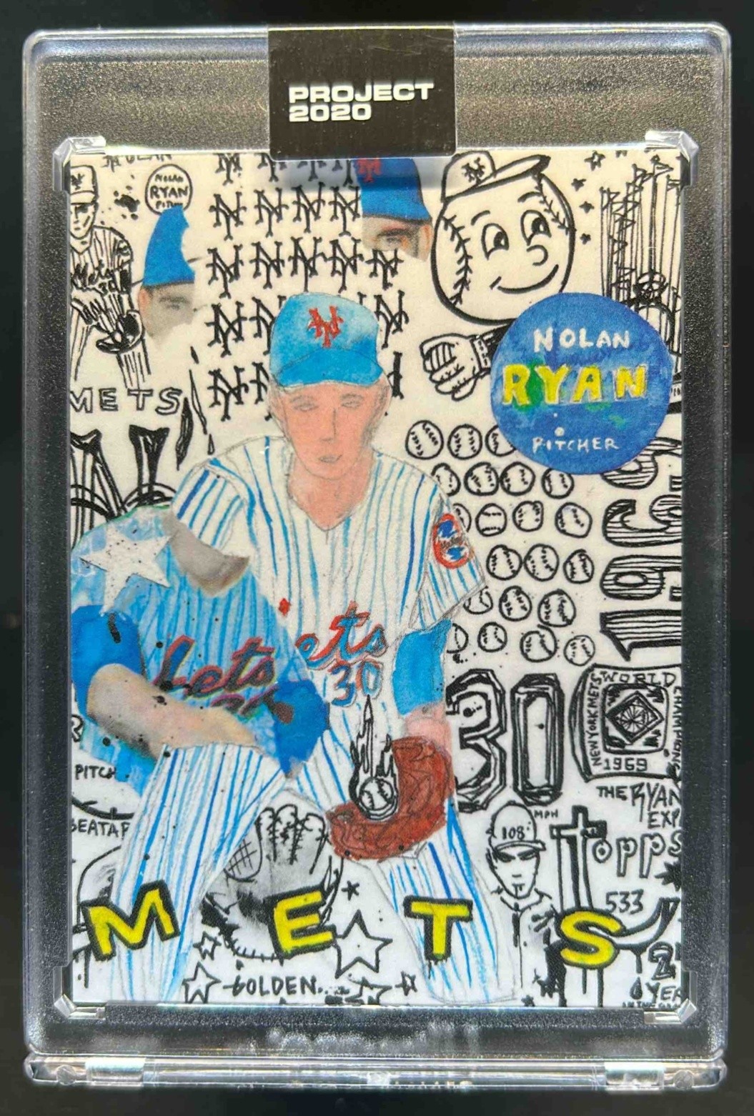 2020 Topps Project Nolan Ryan By Gregory Siff #30 Mets