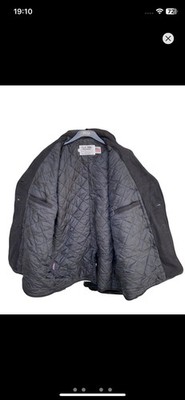 Schott Pea Coat NYC US 740N Jacket Navy Size 44 Mens Wool Black