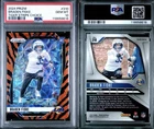 2024 Panini Prizm Football Choice Tiger Stripe Braden Fiske #310 PSA 9