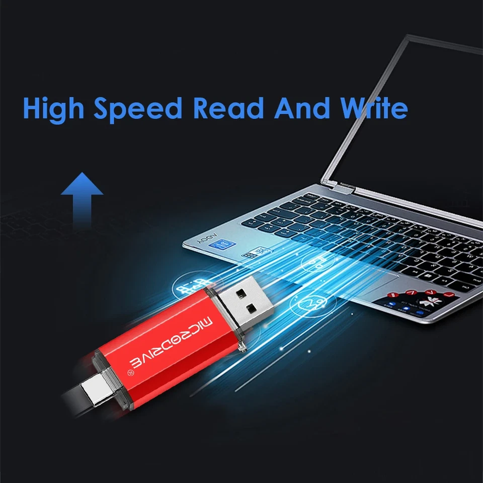 Clé USB 16/128 GO Micro Flash drive mémoire Pour Android Smartphones Tablette FR - Photo 4/4