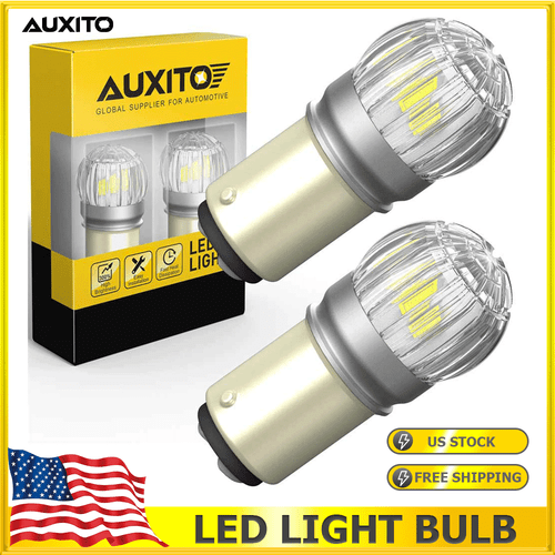 AUXITO 1157 LED Turn Signal Brake Reverse Daytime Light Bulbs White Error Free - Picture 1 of 9