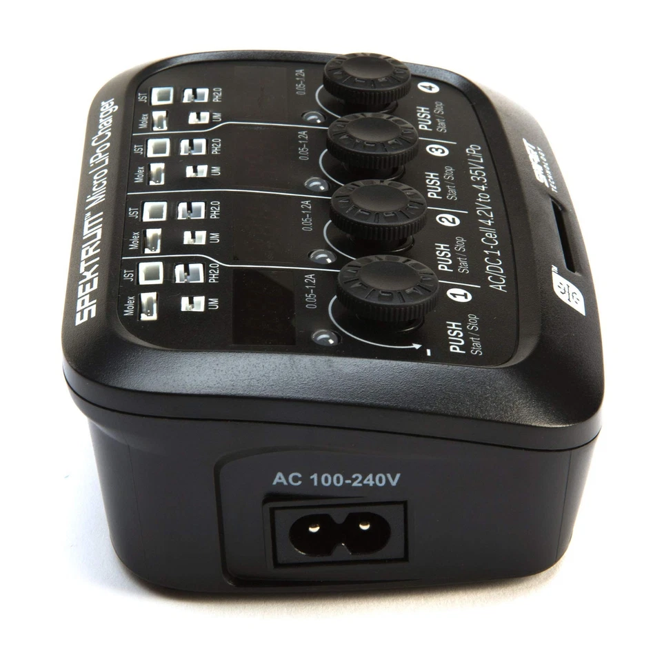 Smart 4-Port LiPo Charger for 1S Batteries | AC DC Input | LED Display - Image 4 of 4