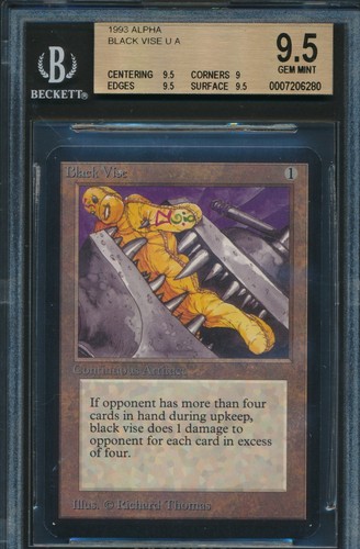 Alpha Black Vise BGS 9.5 Graded Magic MTG (6280) -magicgraders-