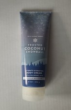 Bath  Body Works FROSTED COCONUT SNOWBALL  Fragrance Body Cream 8 oz  B3-J1 