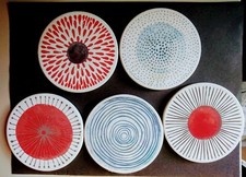 Absorbing Ceramic Stone Coasters with Cork base Multipatterned