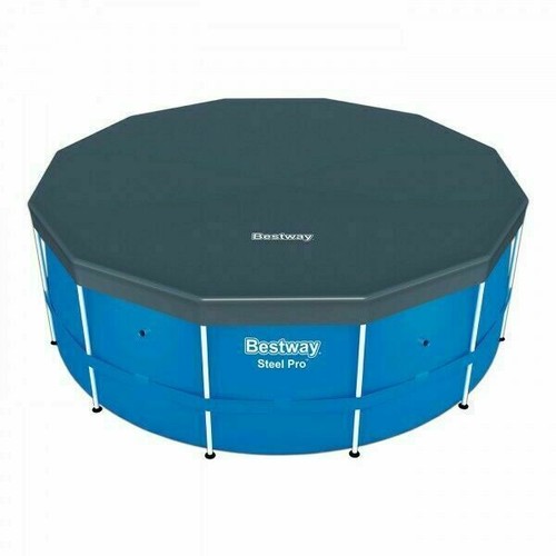 Telo Copripiscina Steel Pro Max rotondo D. 3,66m FlowClear Bestway 58037  - Foto 1 di 1