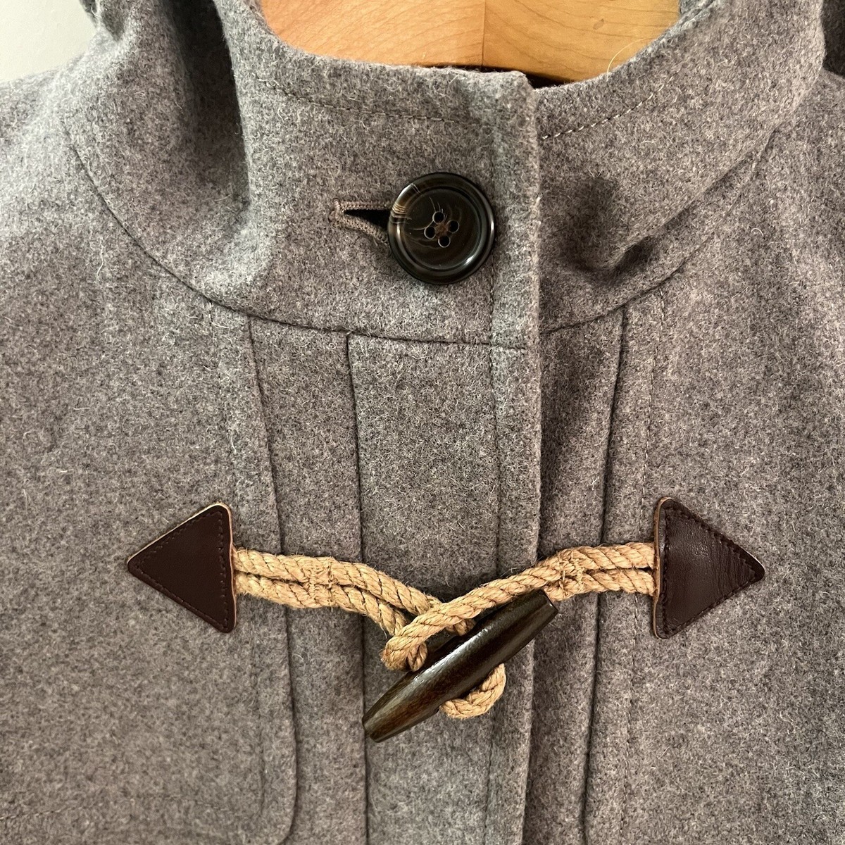 J.CREW Melton Wool Duffle Coat Toggle Jacket Women Size 6