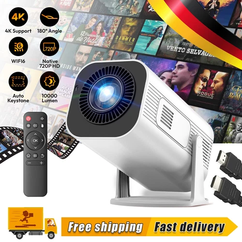 XGODY Mini Projektor Tragbarer 1080P HD Beamer 12000 Lumen For Android iPhone