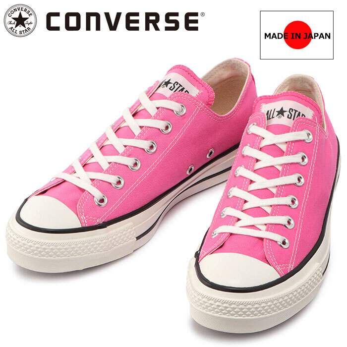 【未使用品】CONVERSE ALLSTAR MADE IN JAPAN Converse All Star J OX Black Made in Japan Low Cut Men's