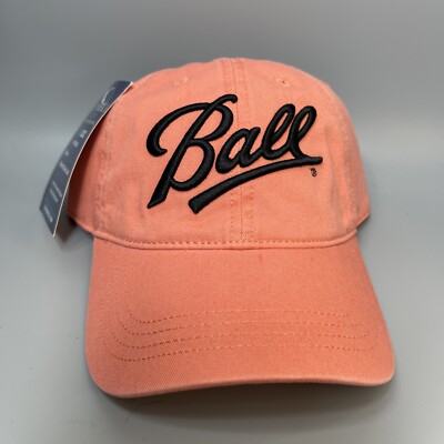 Ball Mason Jar Canning Company Adjustable Hat  Salmon Color - BRAND NEW