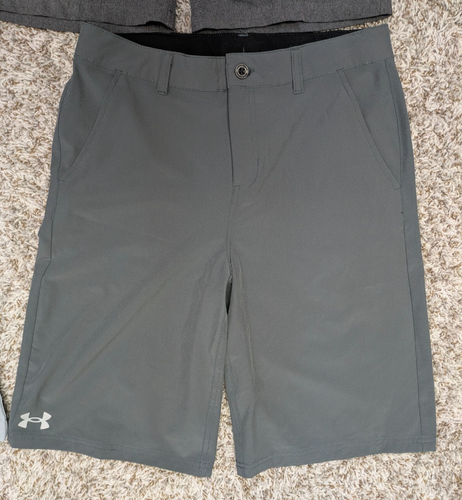 Lot of 4 Boys Performance Golf Dress Shorts L XL 16 18 Gray Blue - Picture 2 of 14