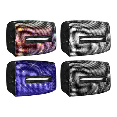 Bling Car Accessoires Innenkristall -Diamantauto -Tissue -Box Autodekoration