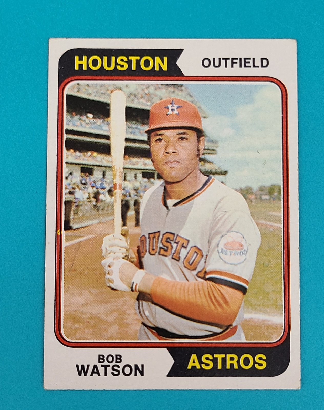 1974 Topps #370 Bob Watson Houston Astros BASEBALL Card 6B