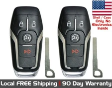 2x New Replacement Proximity Key Fob SHELL CASE for Select Ford Lincoln Vehicles