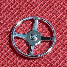 Chrome Steering Wheel 1963 Studebaker Avanti 125 Scale Model Car Part Amt. Chrome Steering Wheel 1963 Studebaker Avanti 125 Scale Model Car Part Amt.
