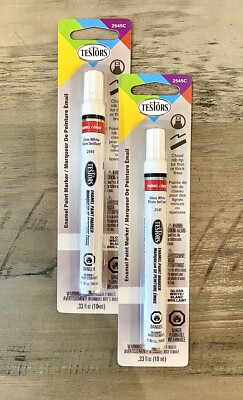 2-PAK! Testors GLOSSY WHITE Enamel Paint Marker | 2545C