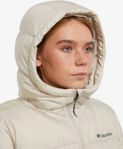 Columbia Extra Small (XS) Women's Puffect Long Jacket In Beige WL4214-278- New - Picture 12 of 15