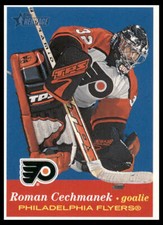 2001 Topps Heritage #59 Roman Cechmanek Philadelphia Flyers Hockey Card