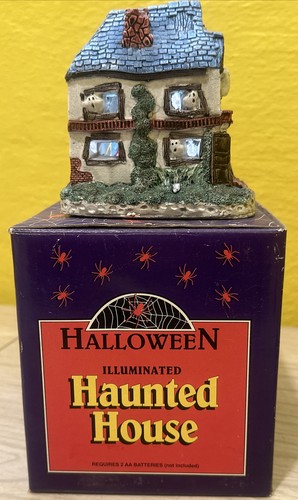 Hand Painted Halloween Haunted House Works !!! VGC - Picture 6 of 8