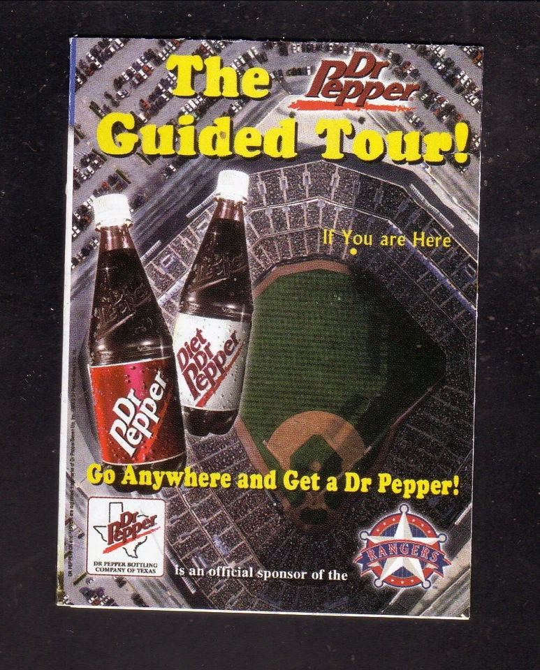 Texas Rangers Pocket Schedule Rodríguez Palmeiro Park Dr Pepper 2002 Foto 2 de 2