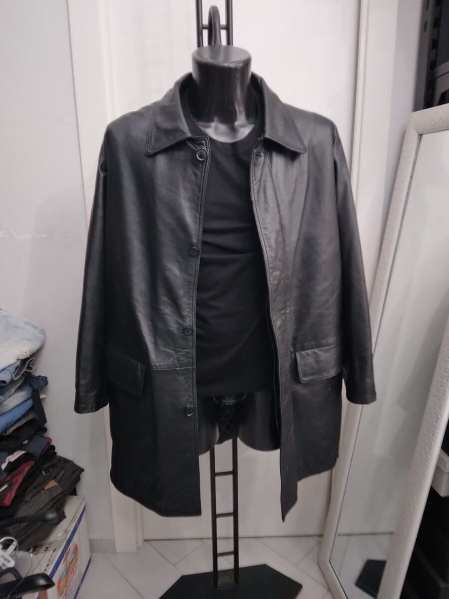 Genuine Leather Jacket Used Men's Size 52 Black XYM920L | eBay Genuine Leather Jacket Used Men's Size 52 Black XYM920L | eBay