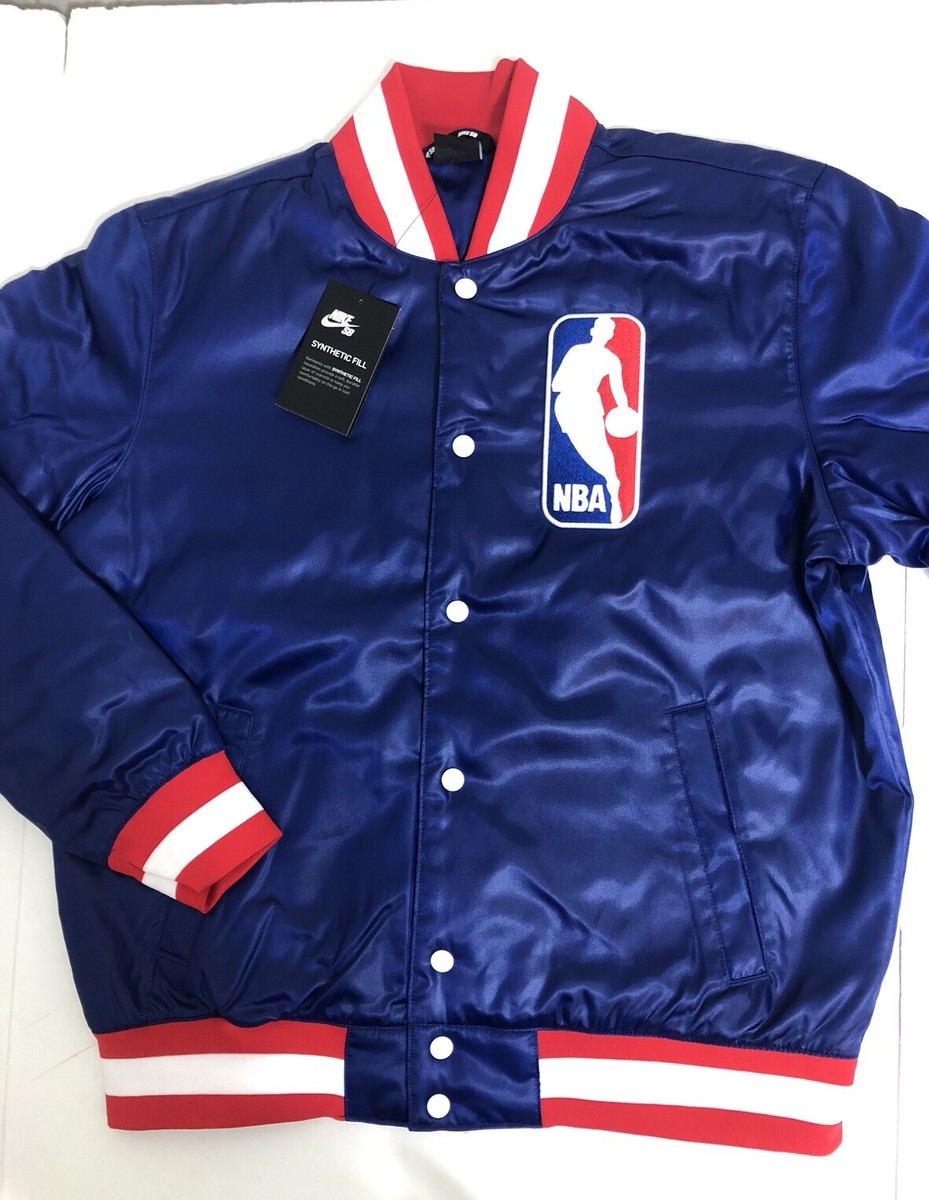 NIKE SB X NBA BOMBER JACKET WHITE WHITE