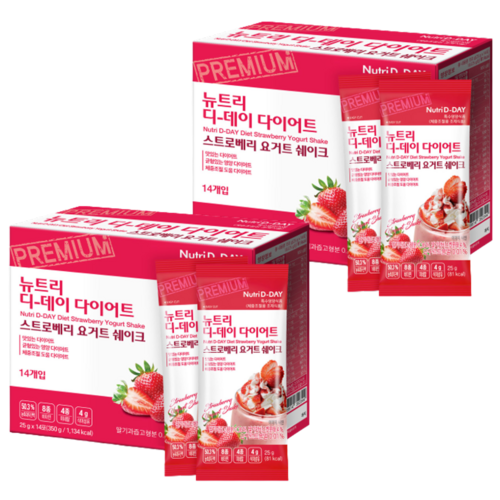 Nutri D Day Diet Shake 14 packs Strawberry Yogurt Flavor - Picture 1 of 1