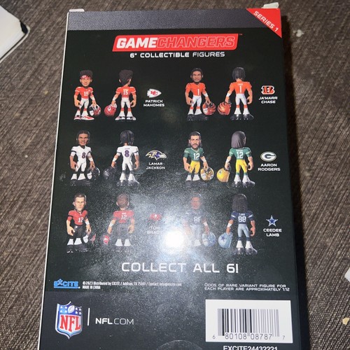 Tom Brady LIMITED Red Variant Tampa Bay Bucs NFL Game Changers 6" Series 1 HTF - Picture 4 of 12