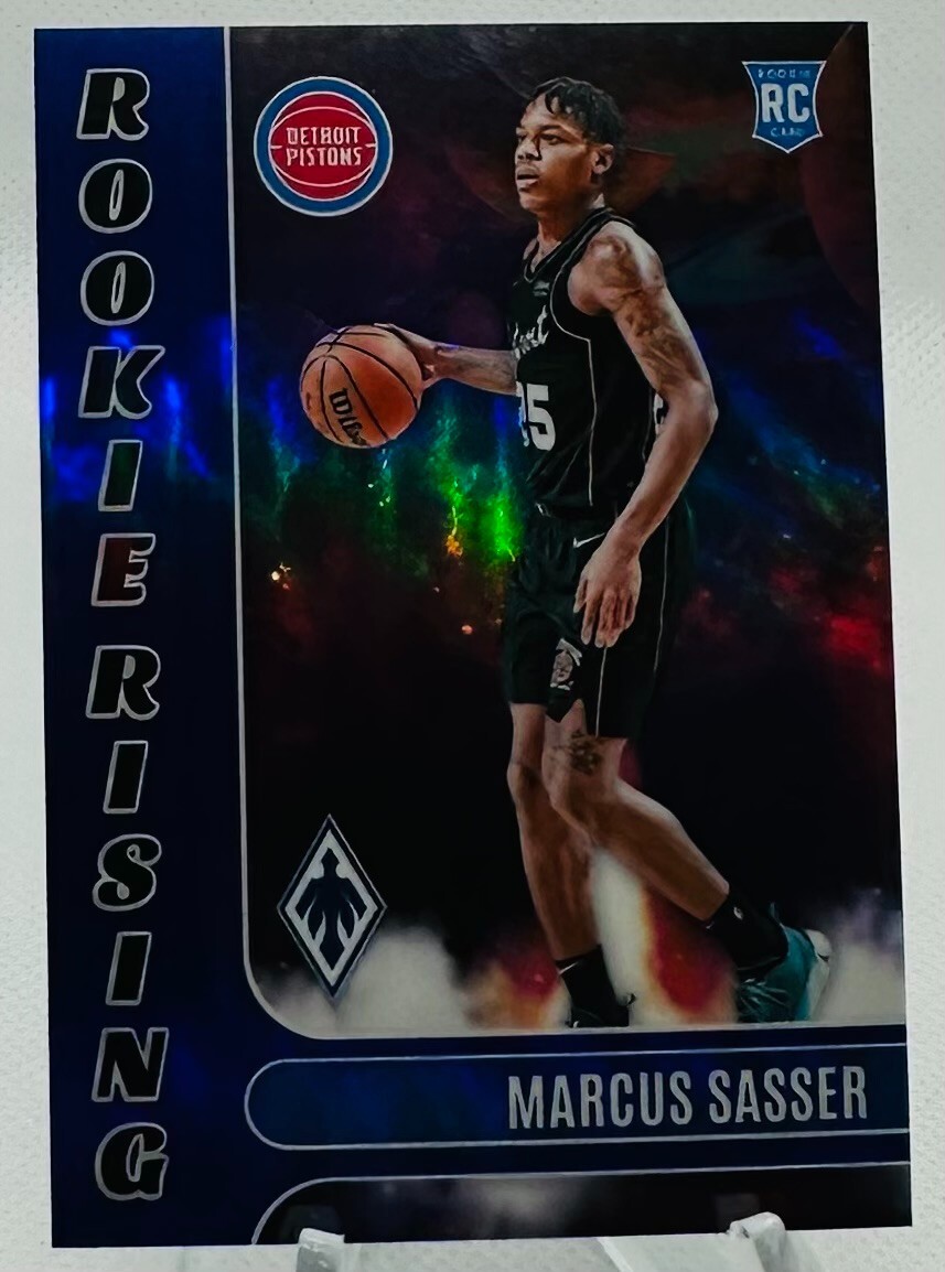 2023-24 Panini Phoenix Rookie Rising Blue Holo Marcus Sasser Rc #'d 16/25