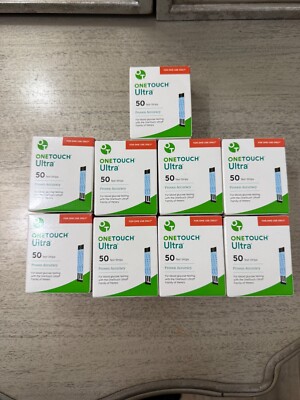 One Touch Ultra Test Strips lot of 9boxes 50 count (450 strips) exp 1/31/2025
