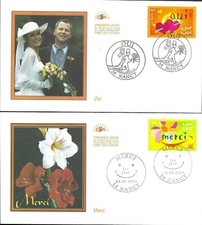 3379/80 +  FDC 2 ENVELOPPES  1er JOUR  CEF       MERCI + OUI