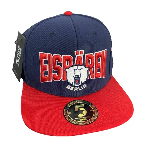 Eisbären Berlin German Ice Hockey Team Five Stars Cap New Era Style Snapback Hat