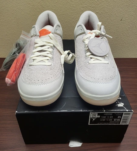 Air Jordan 2 Retro Low Shelflife Sail Orange, Men's Size 10.5