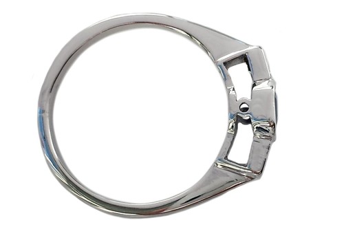 Anillo de compromiso vintage de zafiro y diamantes naturales - Imagen 7 de 9
