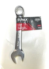 Sunex 993014 7/16" Polished Stubby Wrench Combination Standard Open Box End SAE