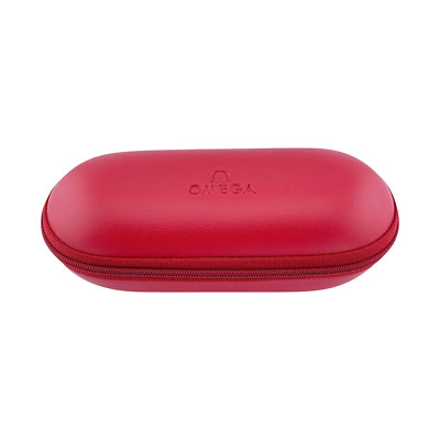 Omega Uhrenetui Etui Reiseetui Reisebox Box Rot service travel case pouch red