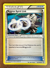 Pokémon TCG Trainer Item Aggron Spirit Link 123/160 2015 XY Primal Clash LP+